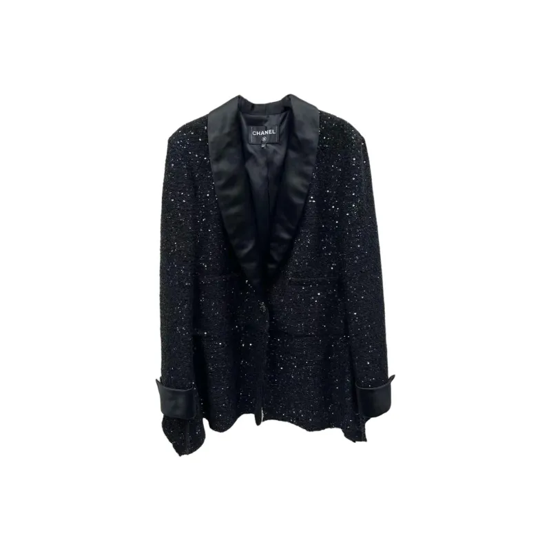 CHANEL 18K Jackets & Coats Women's Black-0