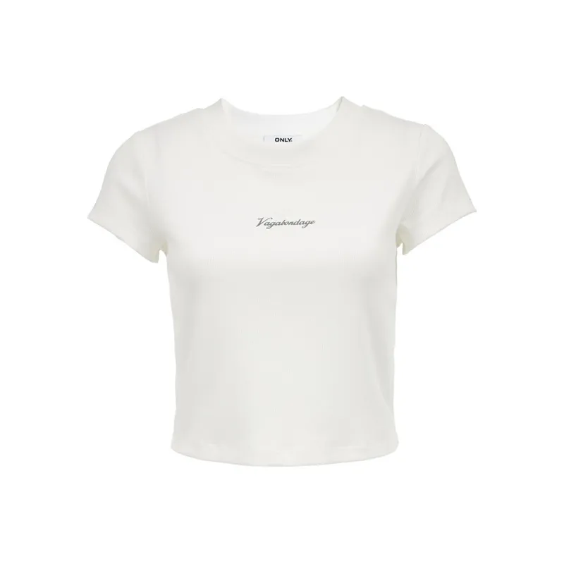 ONLY T Shirts Women's A43 Cream White-0