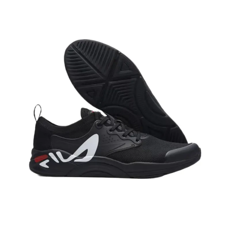 FILA Mind Anti Slip Wear Resistant Low Top Training Shoes Men's Black-2