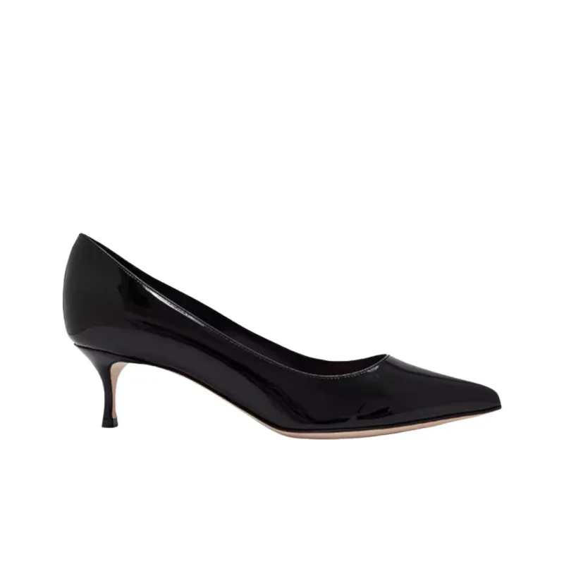 SERGIO ROSSI Godiva Slim Heel High Heels 5cm Women's Black-1