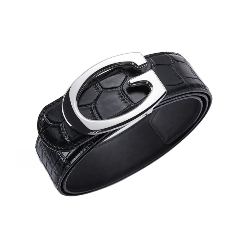Cheekkiss Top Grain Cow Leather Belts Men's 3.8cm-3