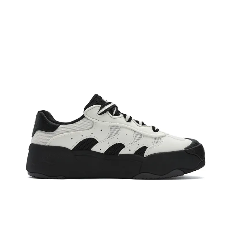 FILA OMELETTE Egg Bag Shoes Low Top Skateboard Shoes Women's Black White-1