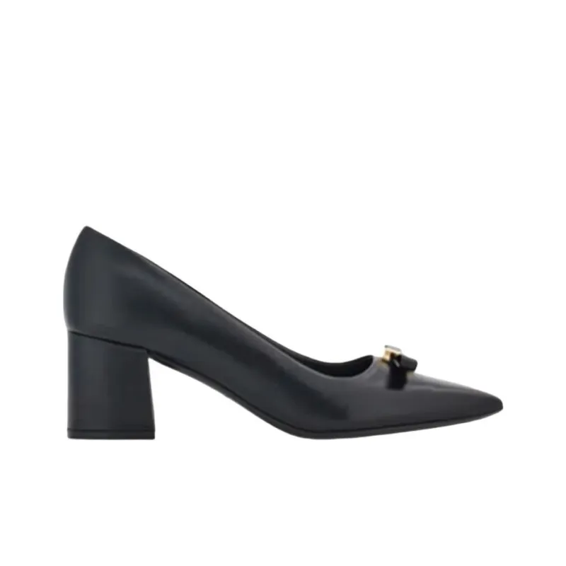 FERRAGAMO Chunky Heel High Heels 6cm Women's Black-1