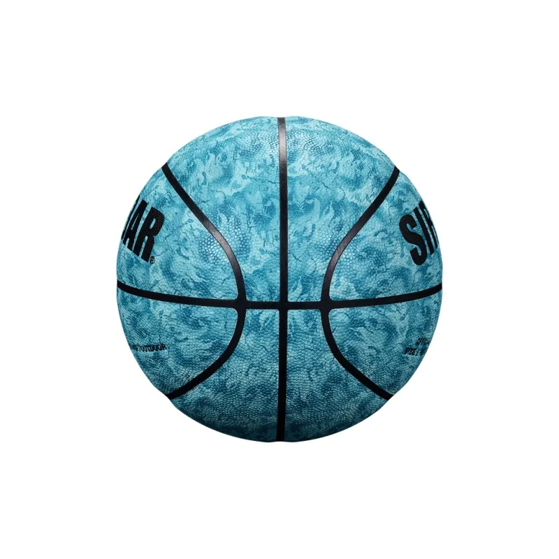 SIRDAR PU Basketball Ink Splatter Cyan Size 7 Standard Ball Street Unisex-1