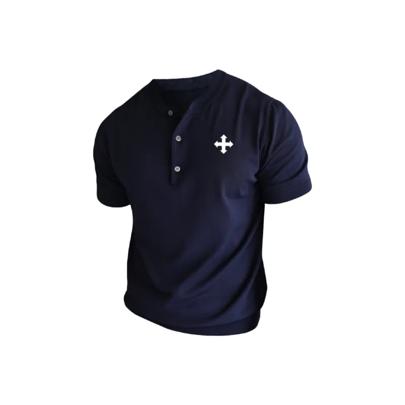 WALLPAINTER T Shirts Men Navy Blue-0