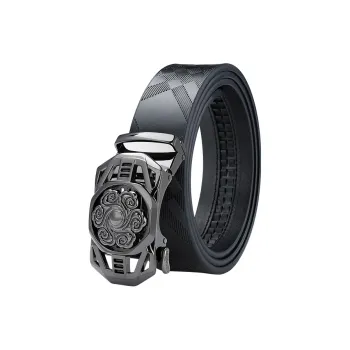 MILLIE'S Cow Split Leather Belts Men's Width 3.4cm