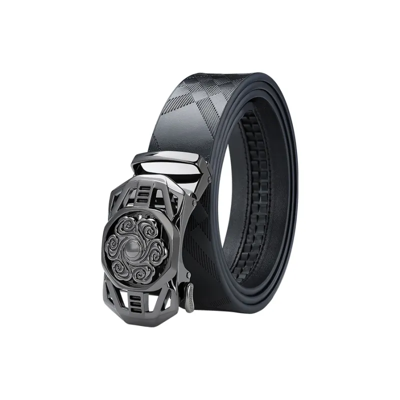 MILLIE'S Cow Split Leather Belts Men's Width 3.4cm-0