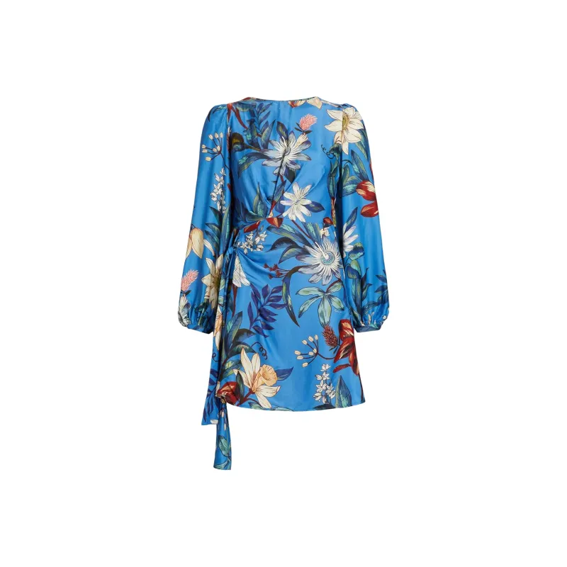 FARM RIO Long Sleeved Dress Women's Blue-0
