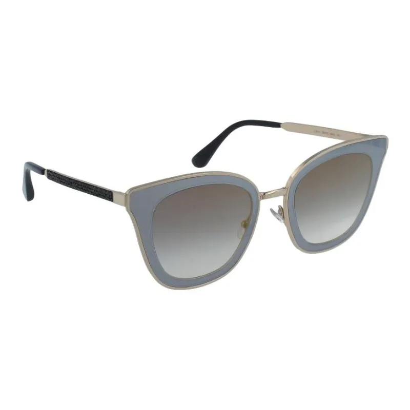 Jimmy Choo Metal Cat Eye Sunglasses Women's Black Gold-2