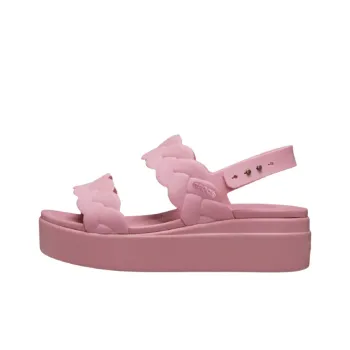 Crocs Brooklyn One Strap Sandals 4.7cm Women's Pink