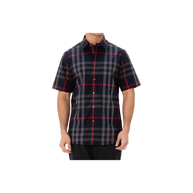 Burberry Shirt Men's Marine Blue-0