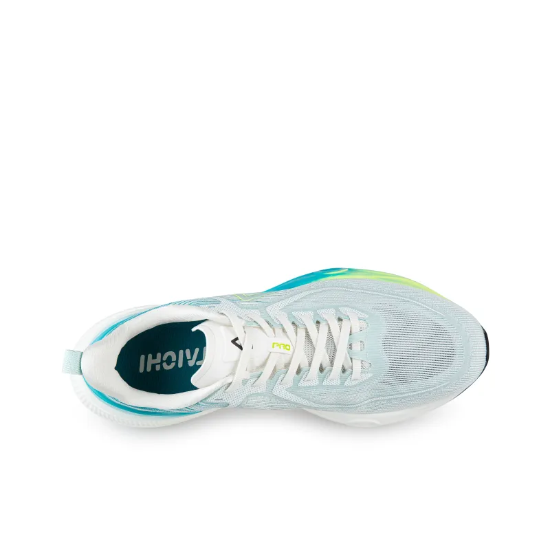 PEAK Taichi 7.0 PRO Running Shoes Men Low Top Super Light Milk White Blue-4