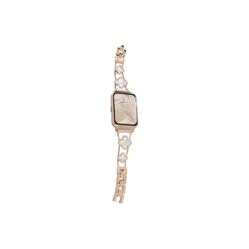 LOVINGCOOL Xiaomi Red Beige Compatibility Watch Band Metal-10