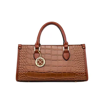 Boniu Premium Fabric Shoulder Bag, Handbag Women's Yellow Brown