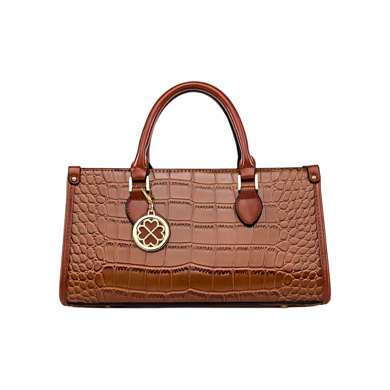 Boniu Premium Fabric Shoulder Bag, Handbag Women's Yellow Brown-0