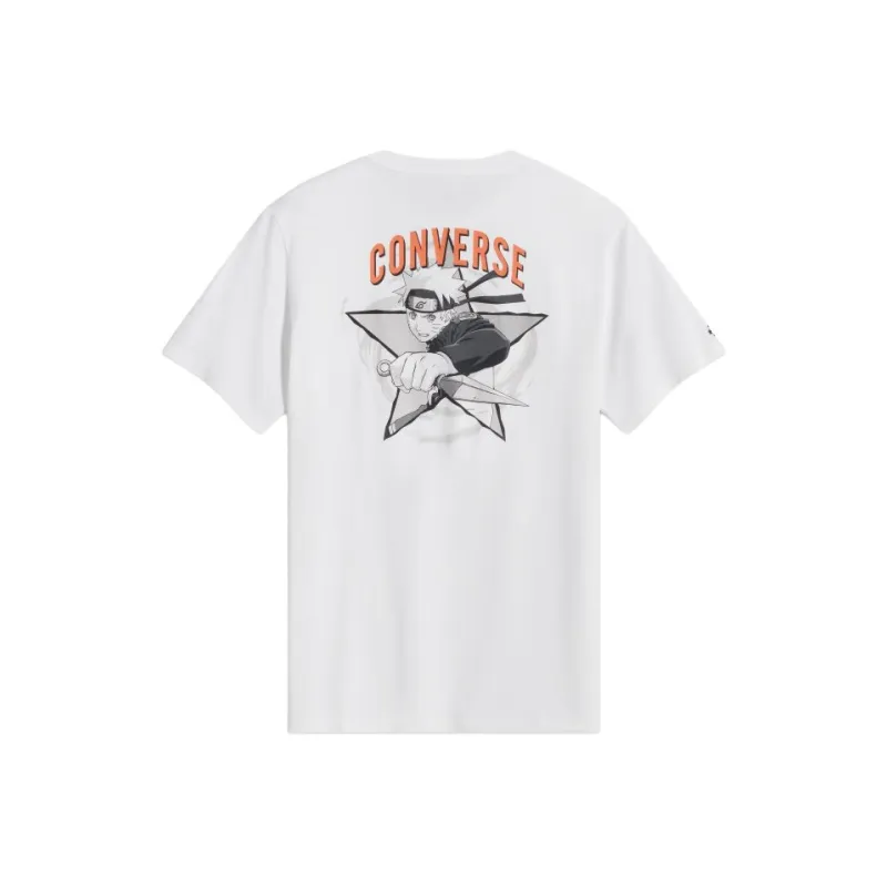 Converse x NARUTO SHIPPUDEN T Shirt Unisex White-1