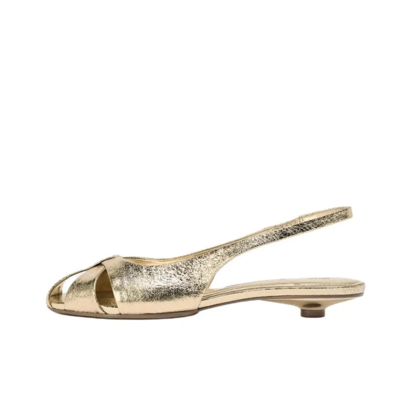ZARA High Heels 4cm Women's Gold-0