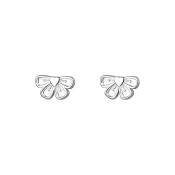 CENTURY&KINDLE 999 Fine Silver Stud Earrings Women's