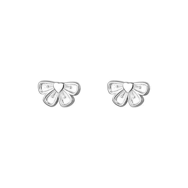 CENTURY&KINDLE 999 Fine Silver Stud Earrings Women's-0