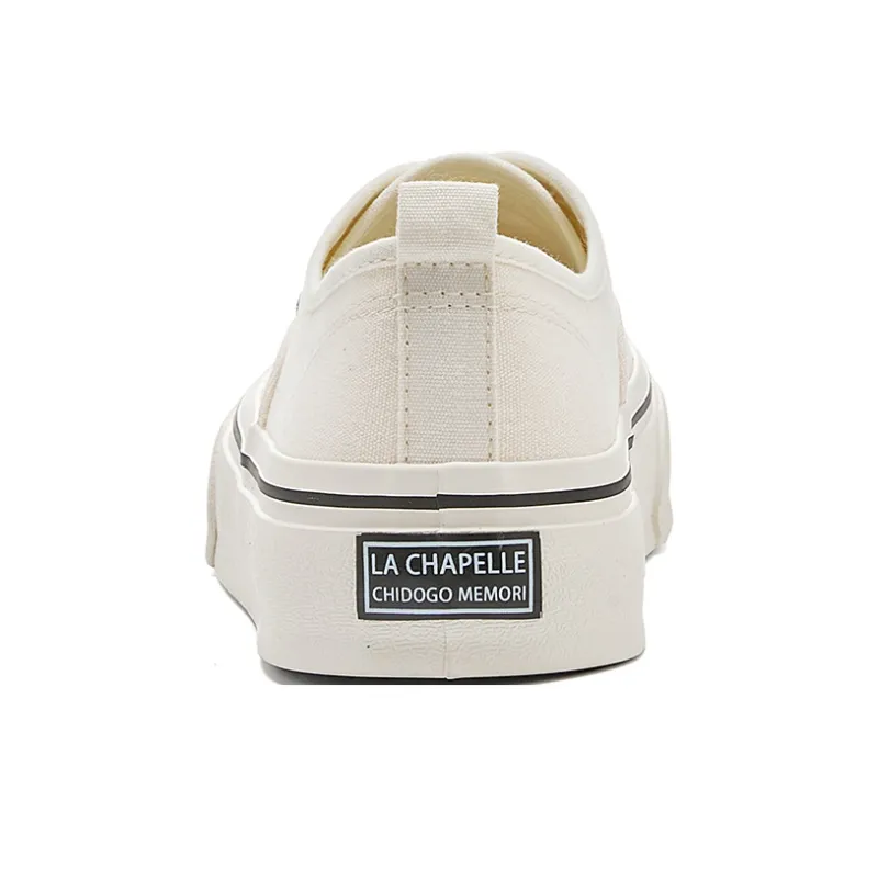 La Chapelle Low Top Canvas Shoes Women's Beige-4