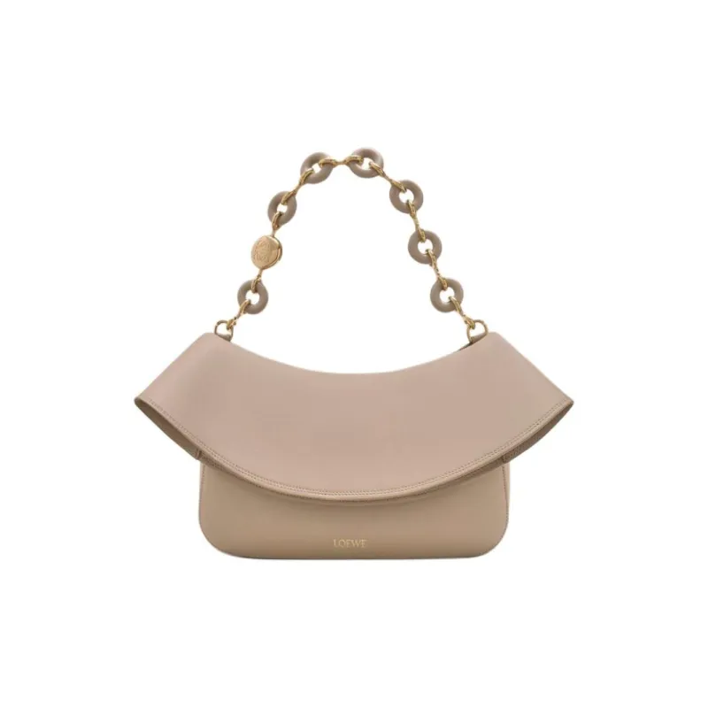 LOEWE Calfskin Shoulder Bag, Crossbody Bag, Handbag Medium Size Women's Sand-1