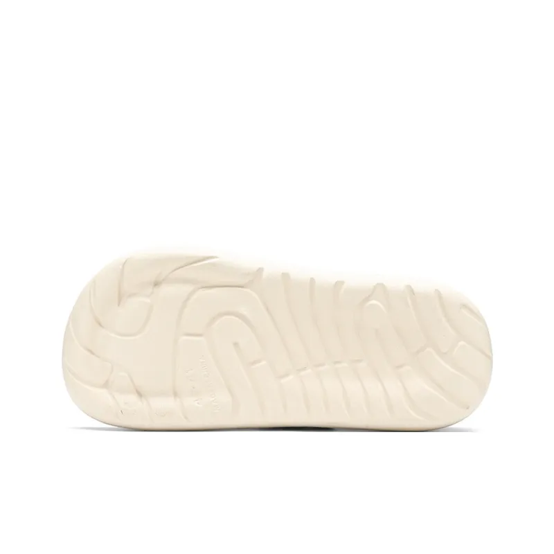 Binary EVA Cut Out Quick Dry Slip Resistant Slide Slippers Men's Beige-2