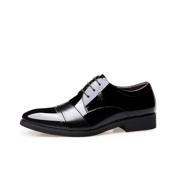 LAORENTOU Dress Shoes Men Low Top Brown