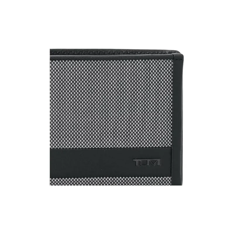 TUMI PX6 Fabric Wallet Men's Black Gray Color-4