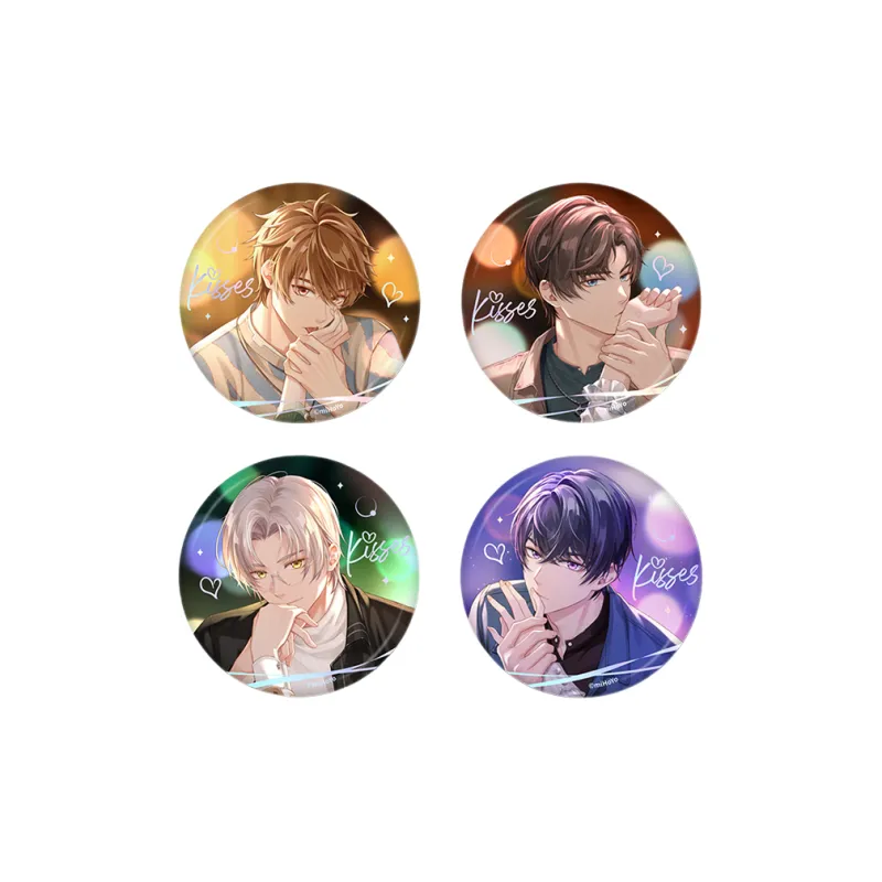 MIHOYO Book Of Undetermined Events Deep Affection Light Kiss Collection Tinplate Badge-5