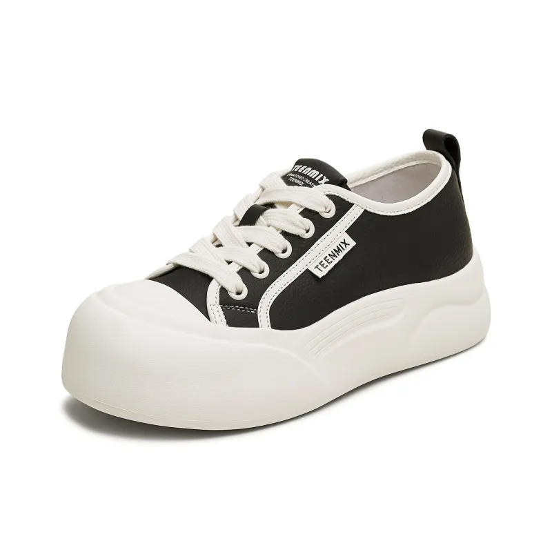 Teenmix Slip Resistant Cushioning, Breathable, Height Increasing Low Top Skateboard Shoes Women's-6