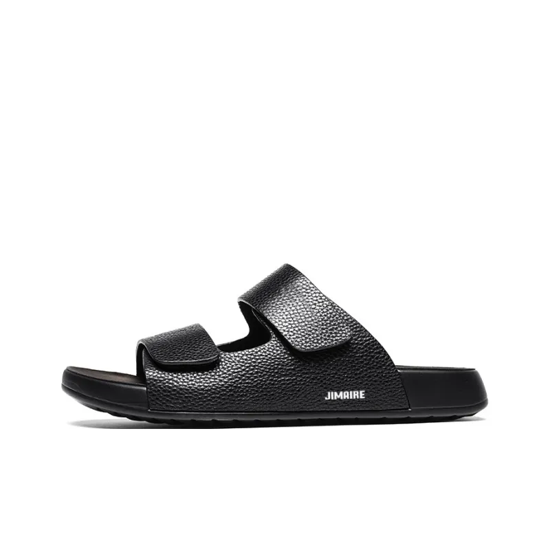 King Jinmai PU Polyurethane Stitching Slip Resistant Abrasion Resistant Slide Slippers Men's-5