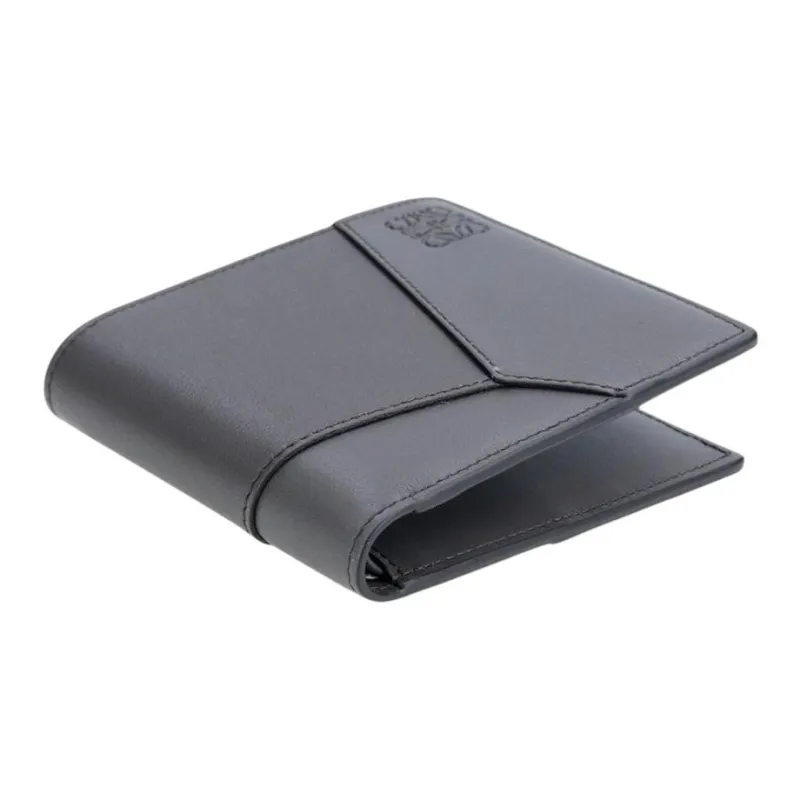 LOEWE Calfskin Wallet Men's Dark Gray-2