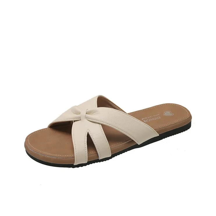AFJI Rubber Sole Abrasion Resistant Slip Resistant Slide Slippers Women's-0
