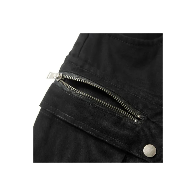 BABUGGE Cargo Pants Unisex Black-2