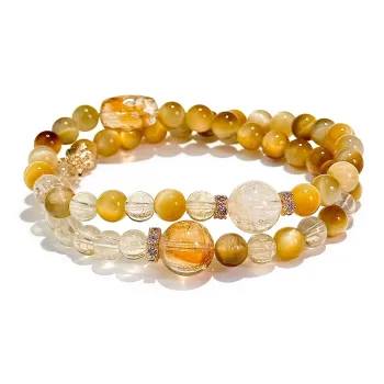 ZKY Tiger's Eye Stone Jade Bracelets Unisex