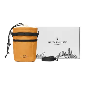 MYD Polyamide With Polyester Crossbody Bag Unisex Mango Yellow