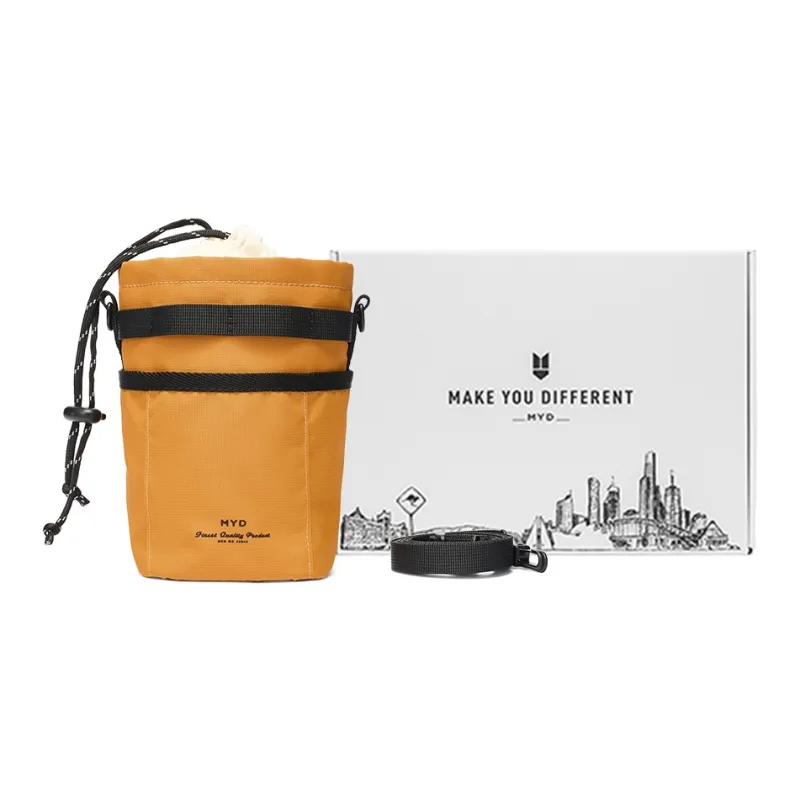 MYD Polyamide With Polyester Crossbody Bag Unisex Mango Yellow-0