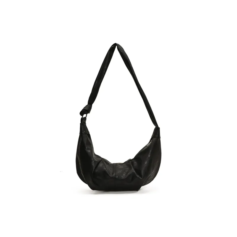 RIVMIND PU Dumpling Bag, Crossbody Bag, Shoulder Bag Women's Black/Khaki/Coffee/Brown-0