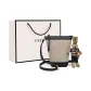 Khaki & Black+Shopping Bag