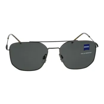ZEISS Metal Square Sunglasses Men's Black