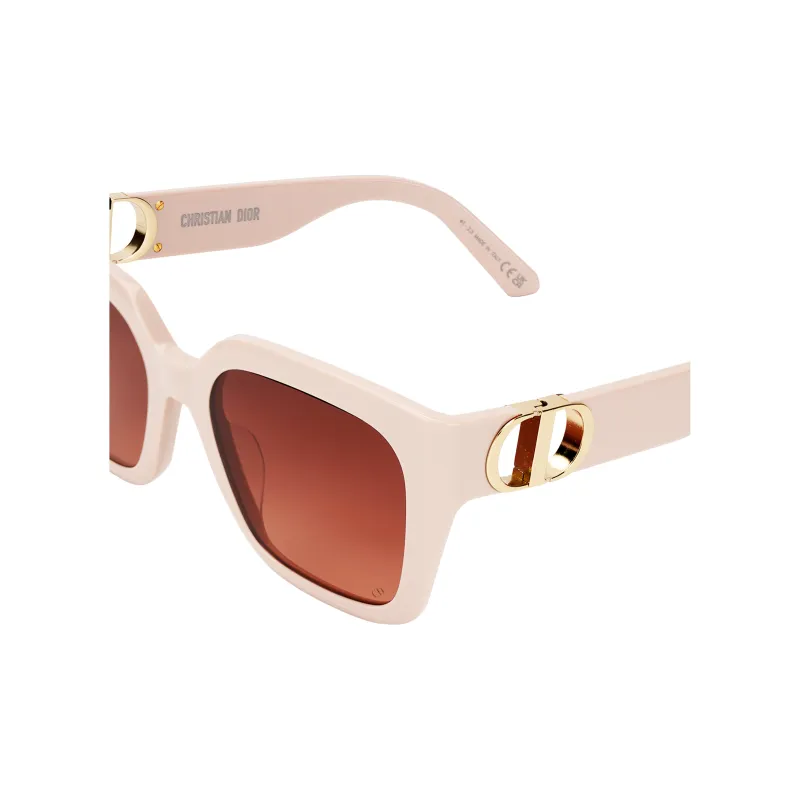 DIOR Acetate Metal Irregular Shape Sunglasses Unisex Pink-4