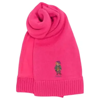 Ralph Lauren 100% Cotton Knit Scarves Kids' Pink