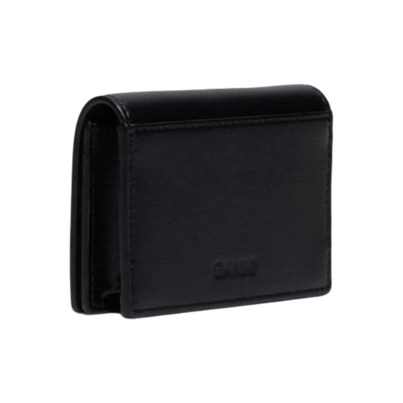 GANNI Leather Card Holder Women's Black-1