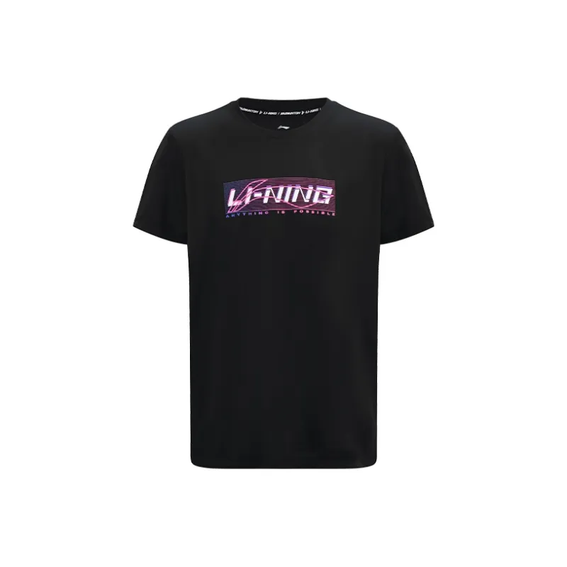 LiNing Badminton Series T Shirt Unisex Black-0