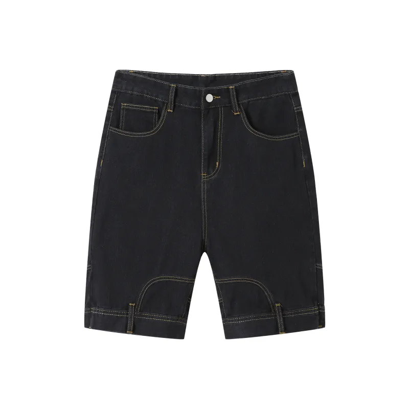Emoji Denim Shorts Unisex-7