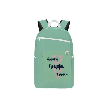 TURN UP Polyester Backpack Unisex Green