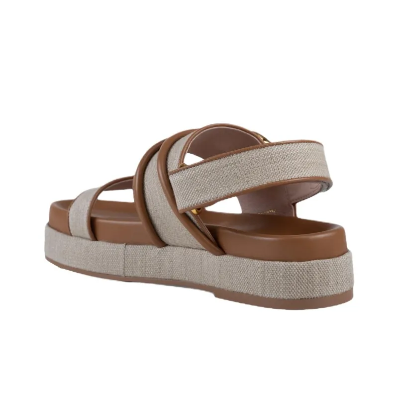 COCCINELLE Carmy One Strap Sandals 3cm Women's Gray-1