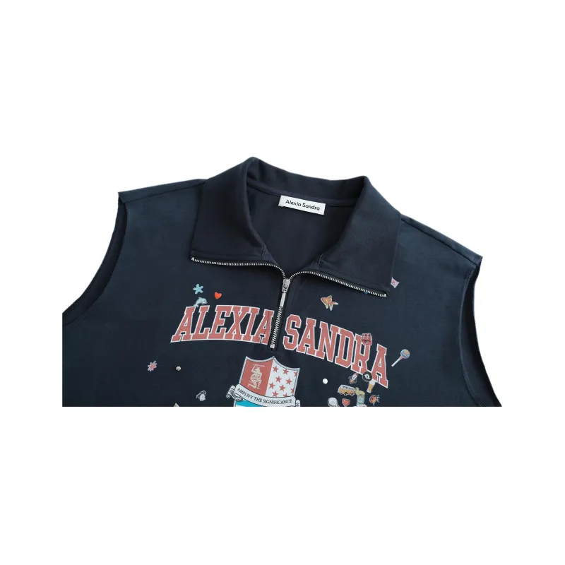 Alexia Sandra Tank Tops Women's Navy Blue-5