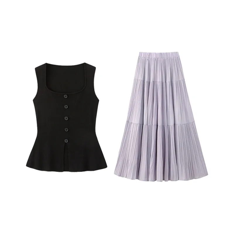 Pa33word Two Piece Skirt Sets Women's-0
