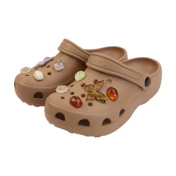 Thin Strips Slippers Men's And Women's Brown